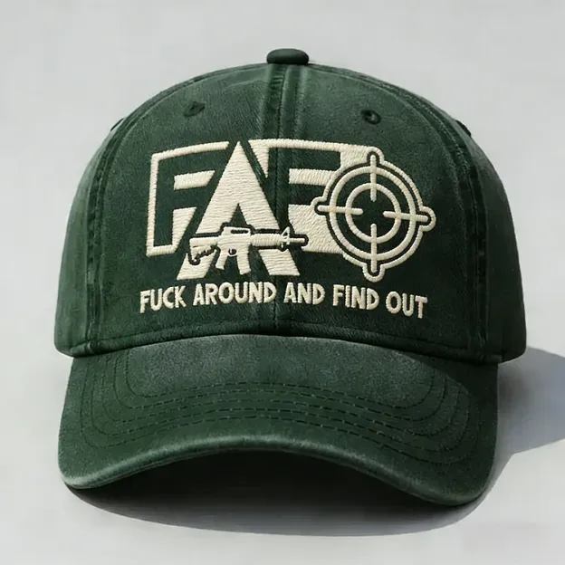 FAFO F*ck Around And Find Out Embroidery Cap