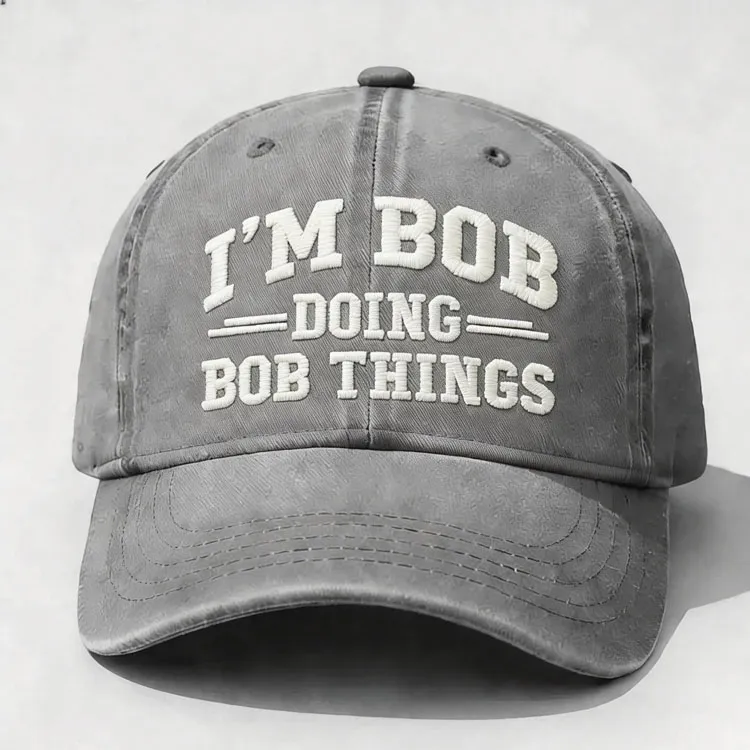 I’M DOING THINGS” Custom Name Embroidery Cap – Personalized Attitude Hat