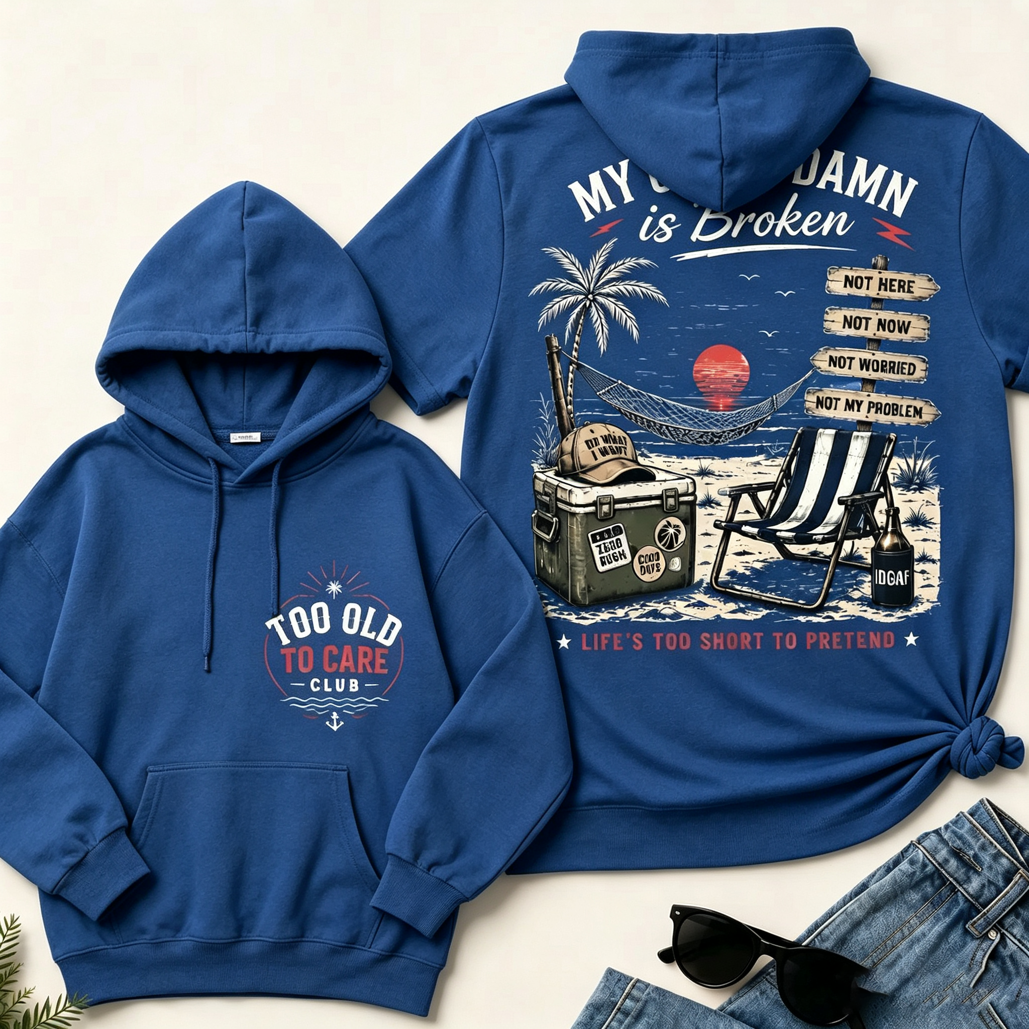 Women's My Give A Damn Is Broken V-Neck T-Shirt