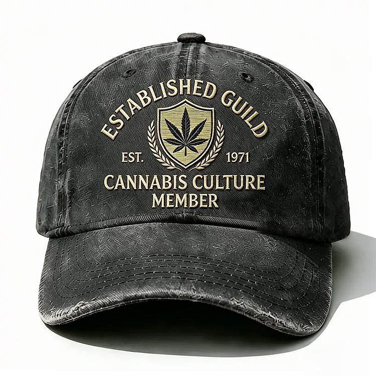 Established Guild Est 1971 Cannabis Culture Member Embroidery Cap