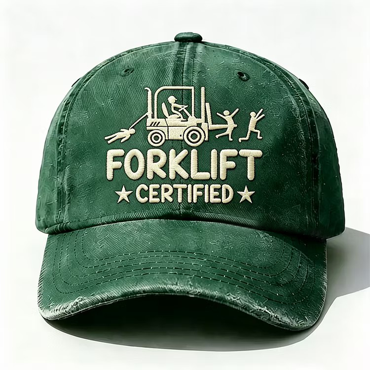 Forklift Certified Embroidery Cap