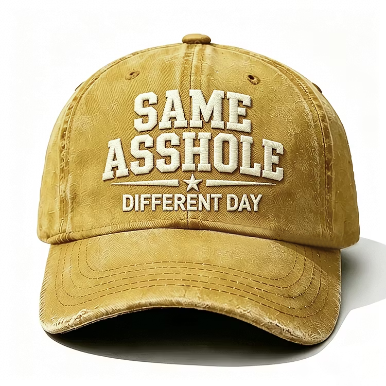 Same Asshole Different Day Embroidery Cap