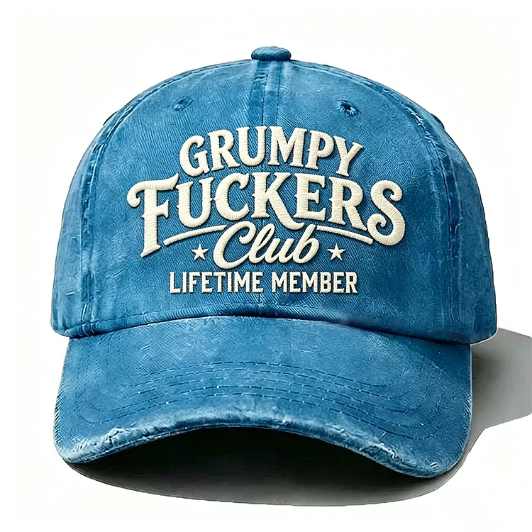 Grumpy F*ckers Club Lifetime Member Embroidery Cap