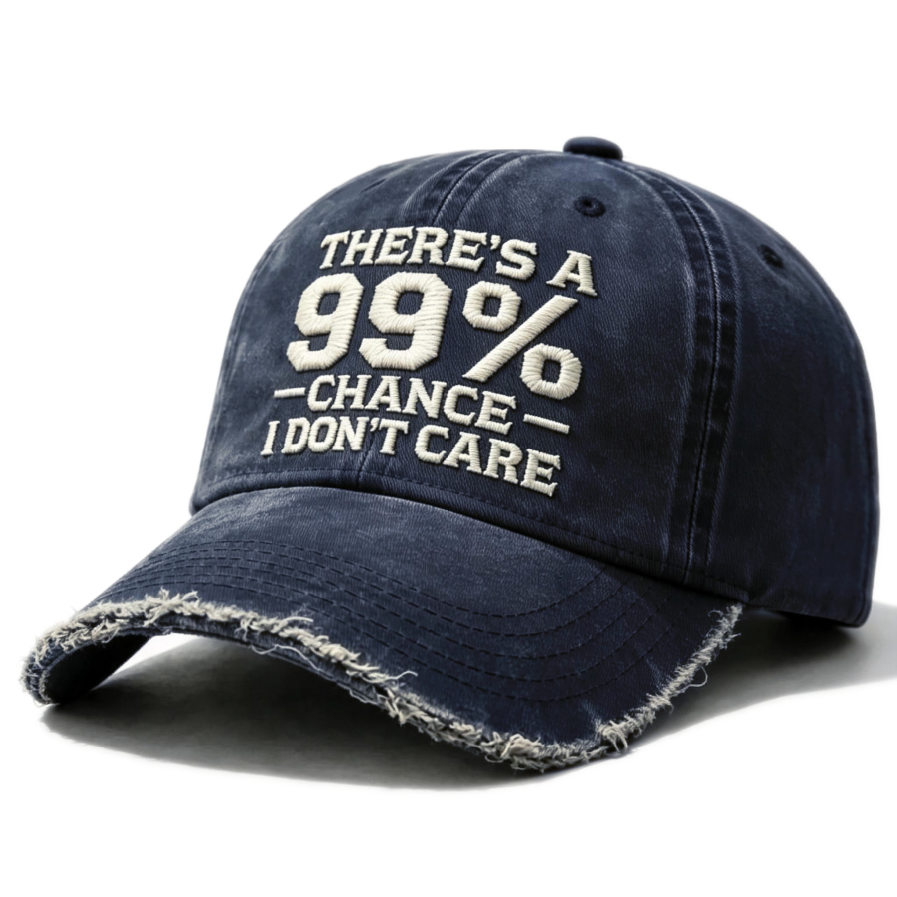 There's A 99% Chance I Don't Care Embroidery Cap