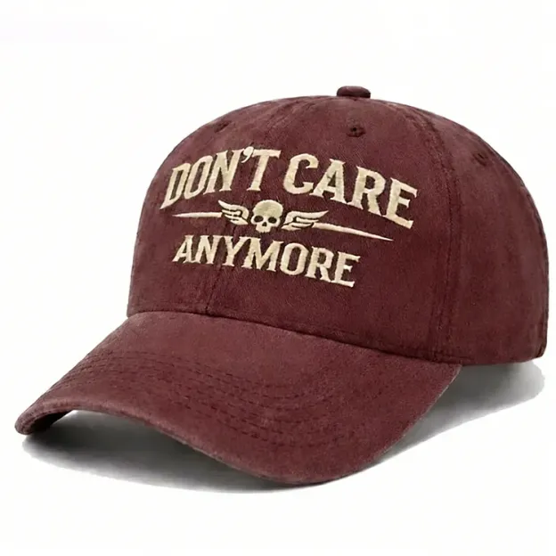 Don't Care Anymore Embroidery Cap