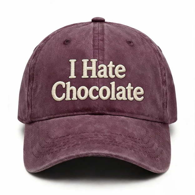 I Hate Chocolate Embroidery Cap