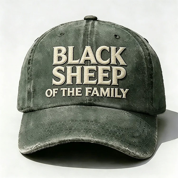 Black Sheep Of The Family Embroidery Cap