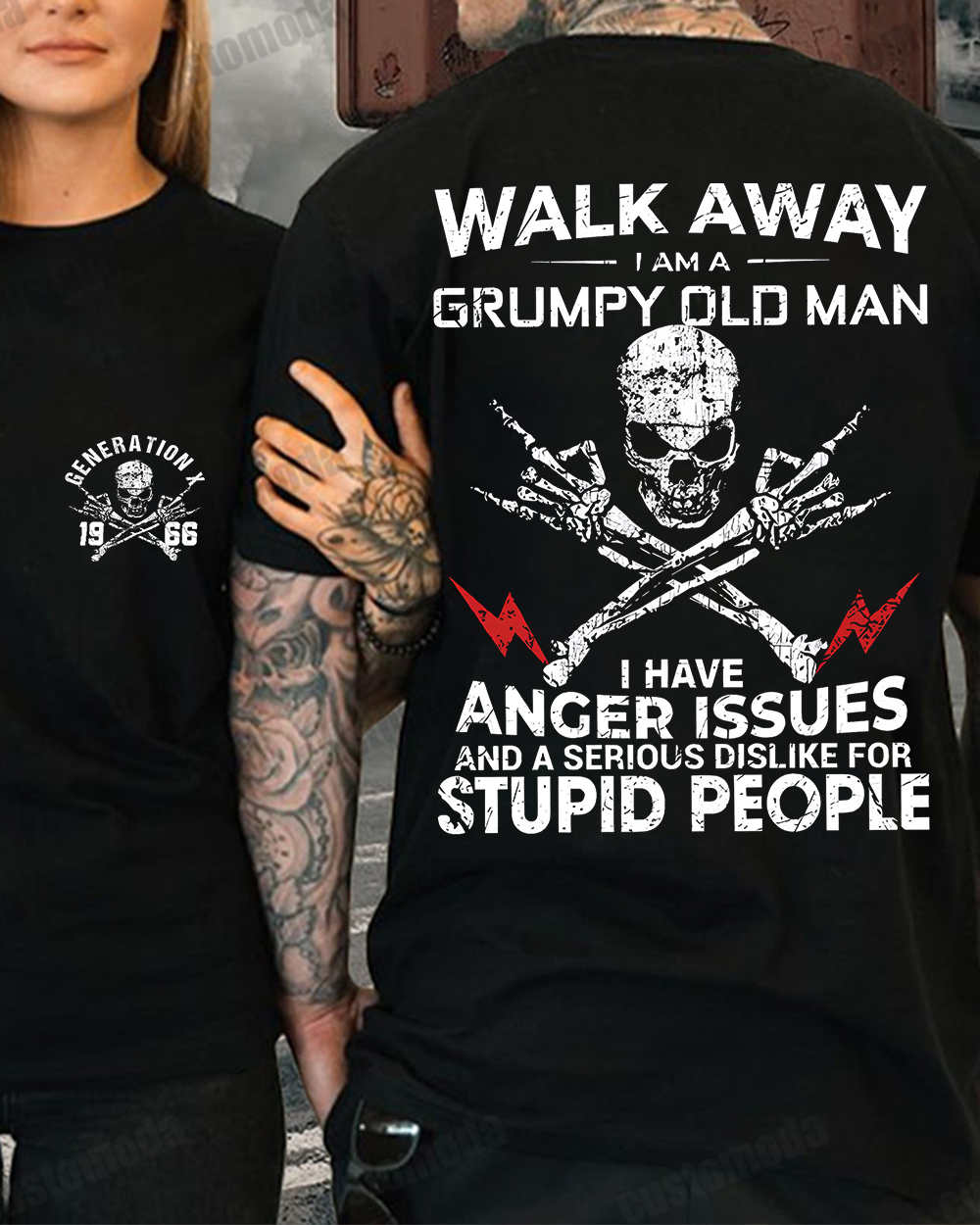 Walk Away I Am A Grumpy Old Man Customize Year T-shirt