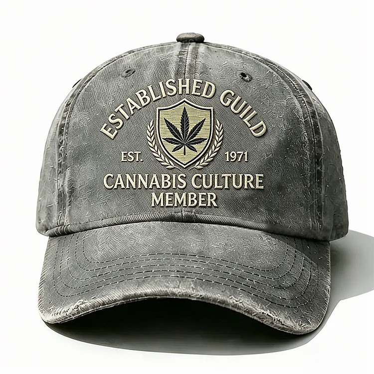 Established Guild Est 1971 Cannabis Culture Member Embroidery Cap