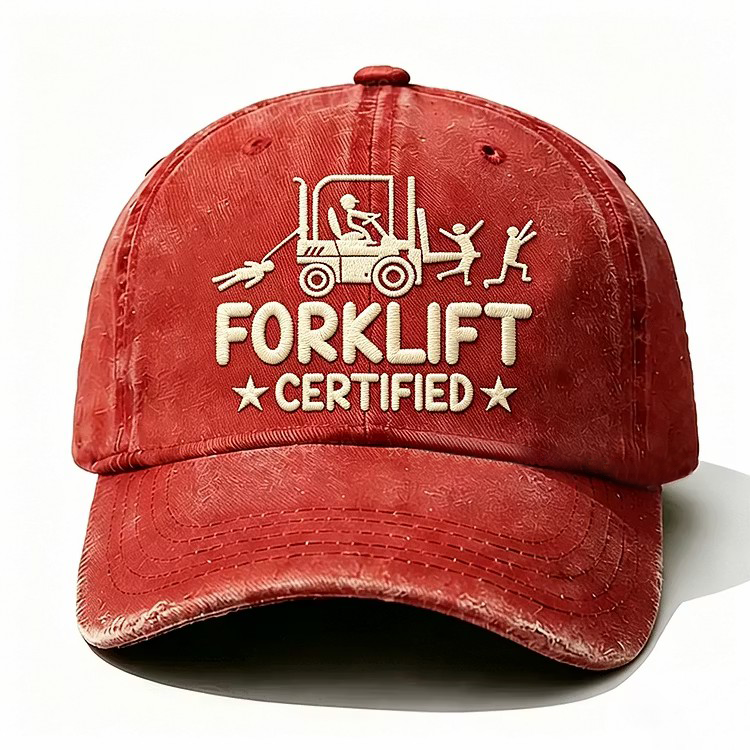 Forklift Certified Embroidery Cap