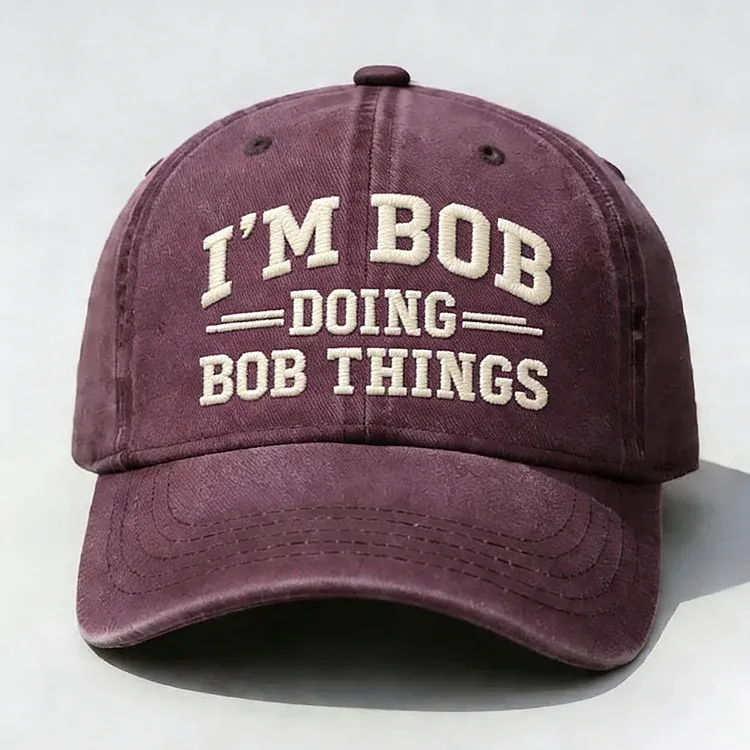 I’M DOING THINGS” Custom Name Embroidery Cap – Personalized Attitude Hat