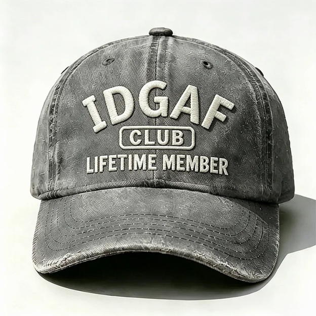 IDGAF Club Lifetime Member Embroidery Cap