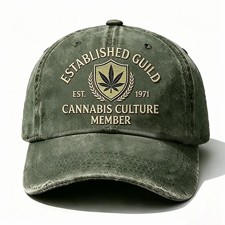 Established Guild Est 1971 Cannabis Culture Member Embroidery Cap