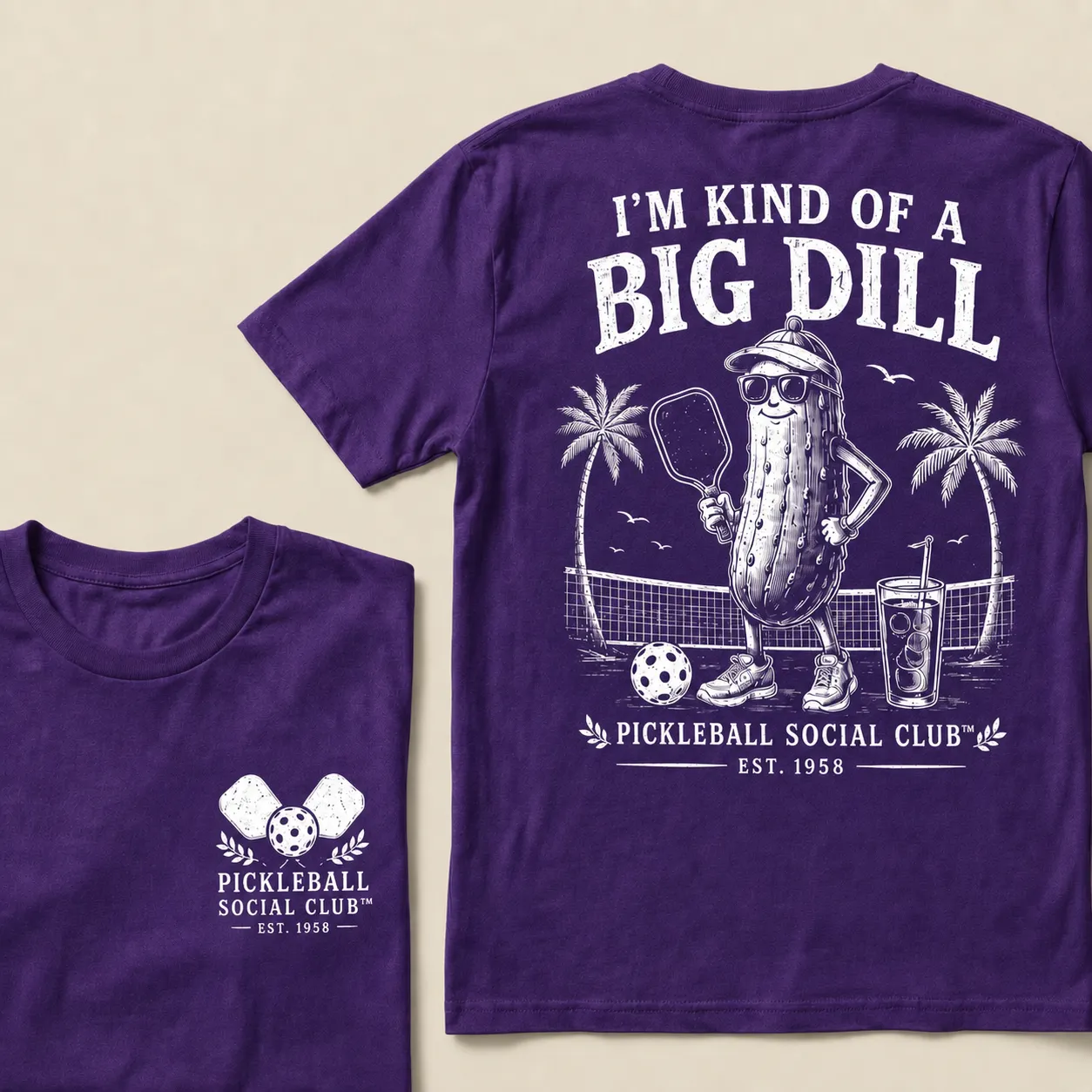 I’m Kind Of A Big Dill Pickleball Shirt – Funny Pickleball Social Club T-Shirt For Players