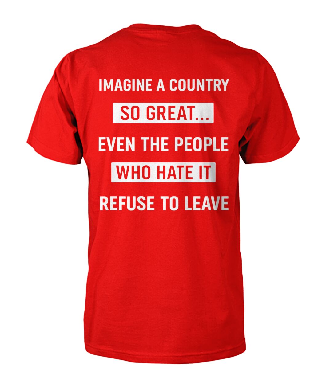 Imagine A Country So Great Even The People Who Hate It T-shirt
