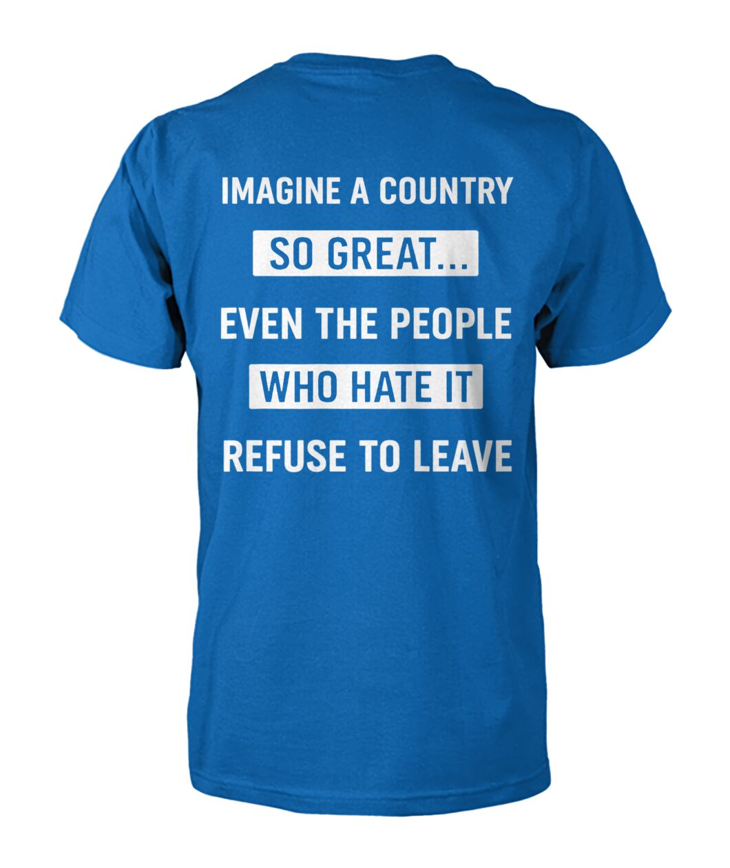 Imagine A Country So Great Even The People Who Hate It T-shirt