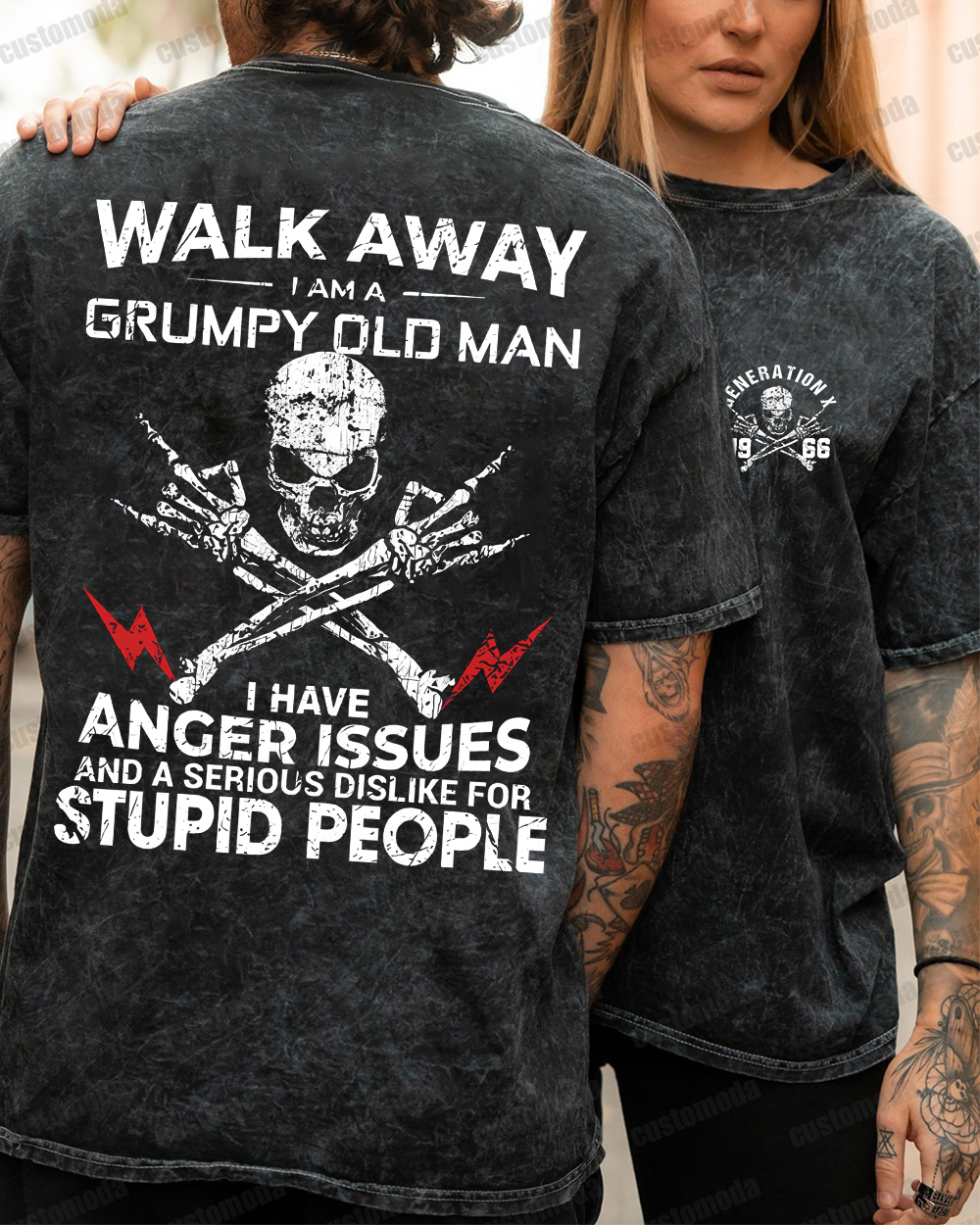 Walk Away I Am A Grumpy Old Man Customize Year T-shirt