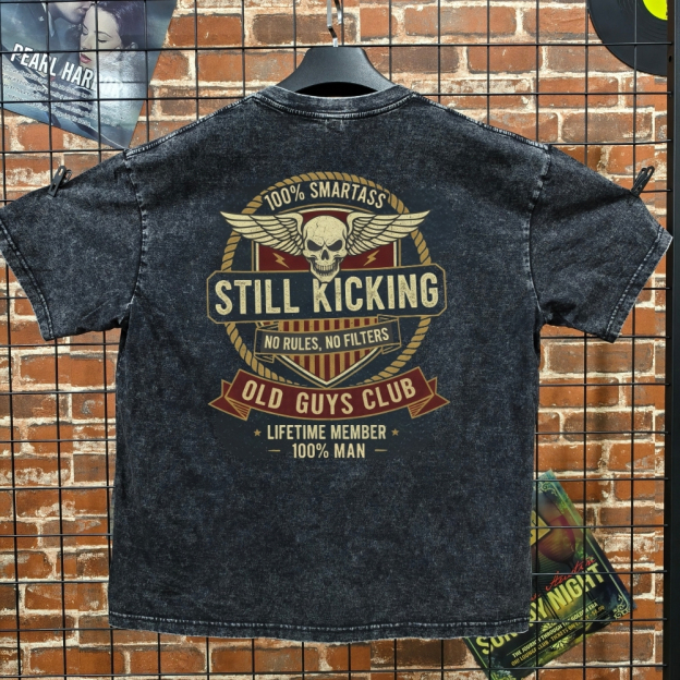 Custom Year Graphic Tee - 100% Man, No Rules - Unisex 100% Heavyweight Cotton Washed T-Shirt