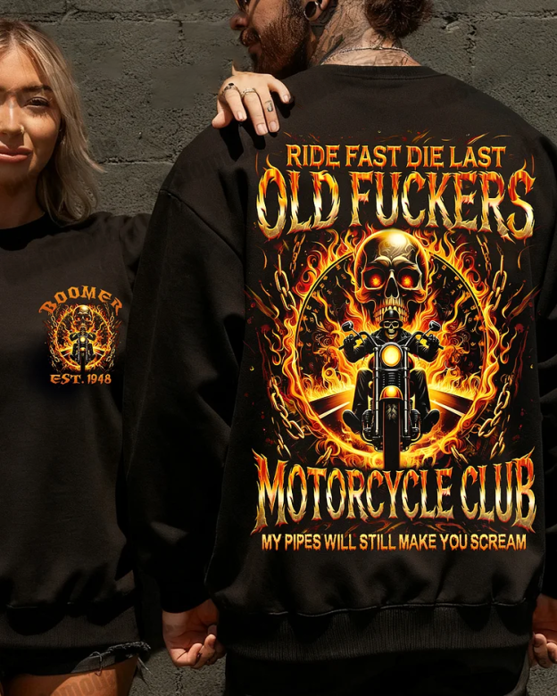 Old Fuckers Motorcycle Club Custom Year Sweatshirt/T-shirt/Hoodie