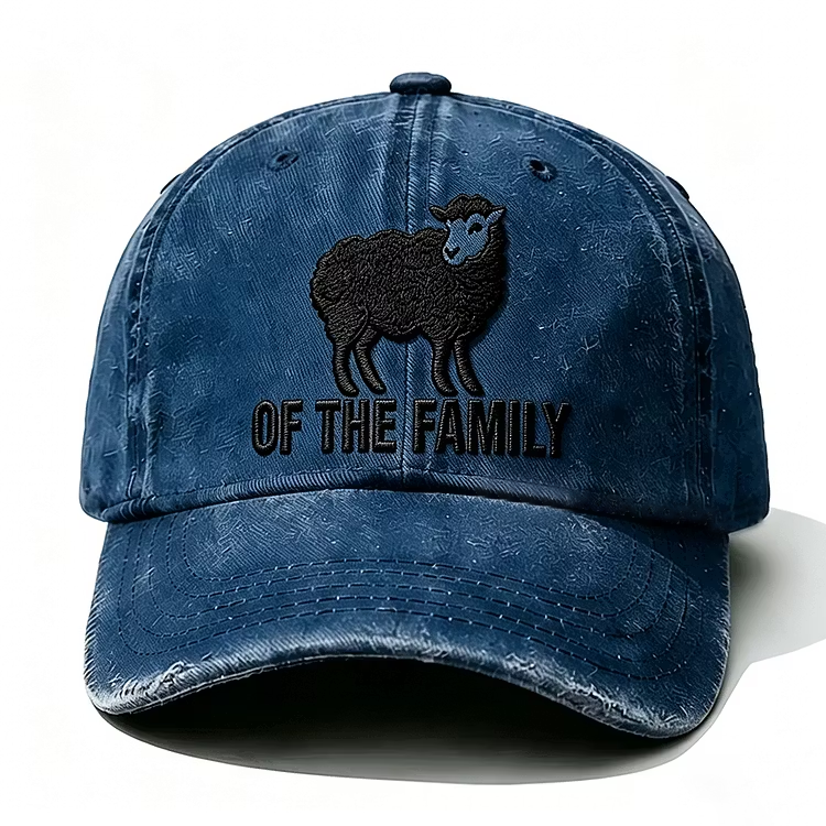 Black Sheep Of The Family Funny Embroidery Cap