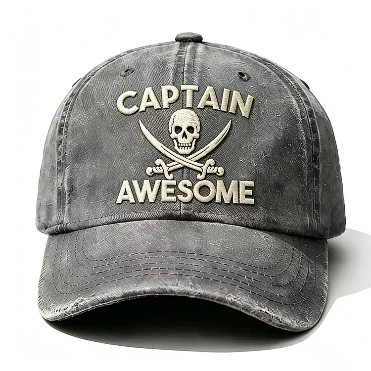 Captain Awesome Embroidery Cap