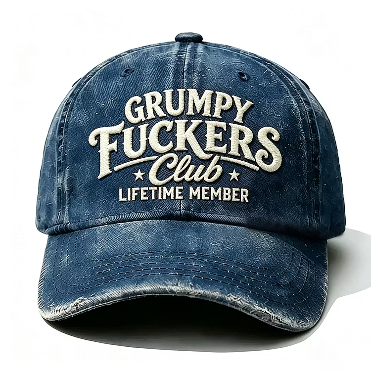 Grumpy F*ckers Club Lifetime Member Embroidery Cap