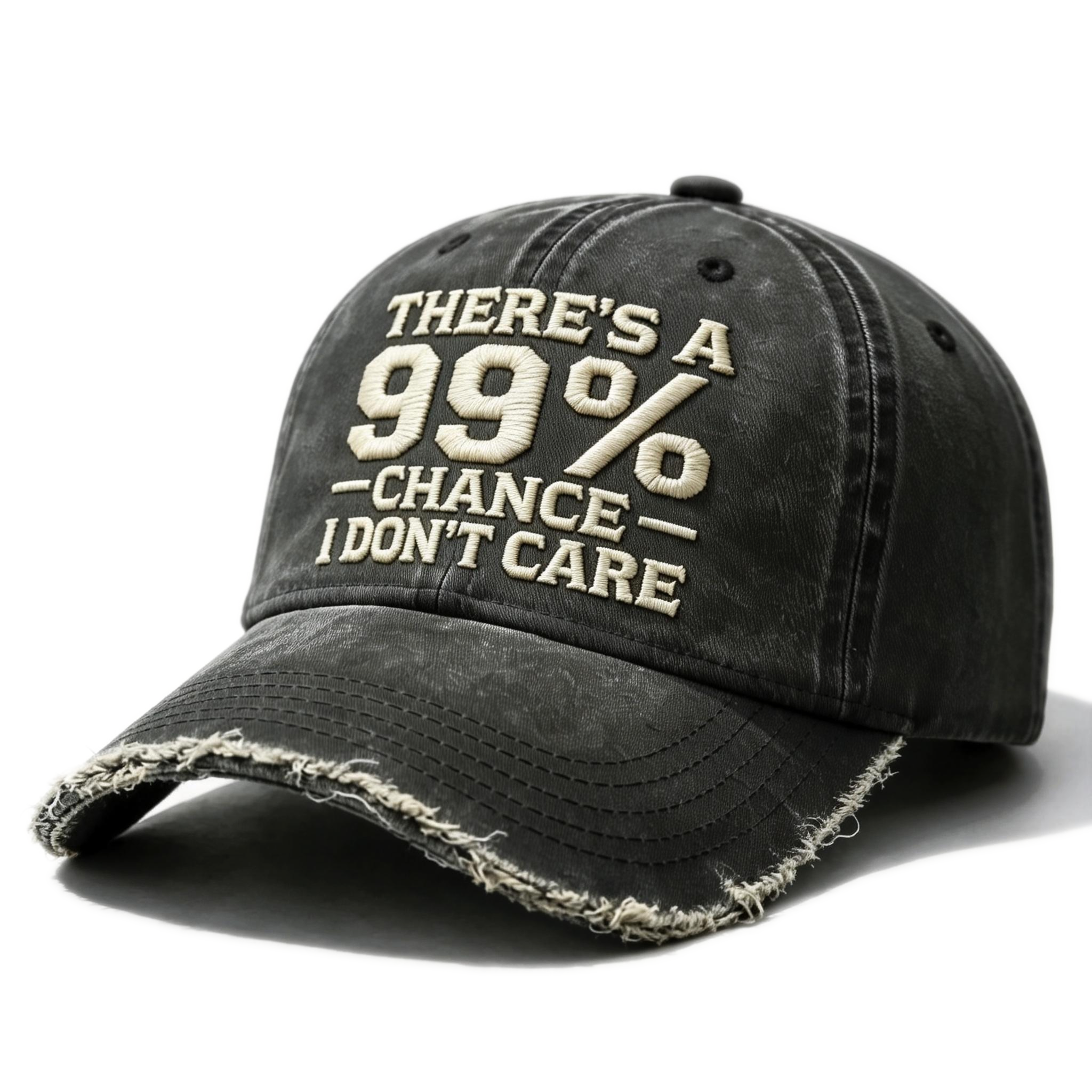 There's A 99% Chance I Don't Care Embroidery Cap
