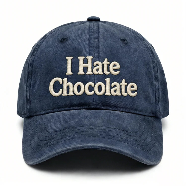 I Hate Chocolate Embroidery Cap