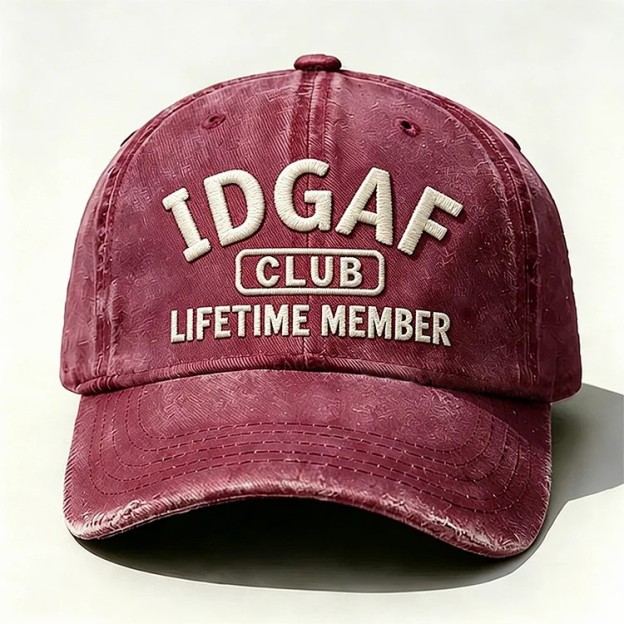 IDGAF Club Lifetime Member Embroidery Cap