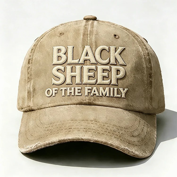 Black Sheep Of The Family Embroidery Cap