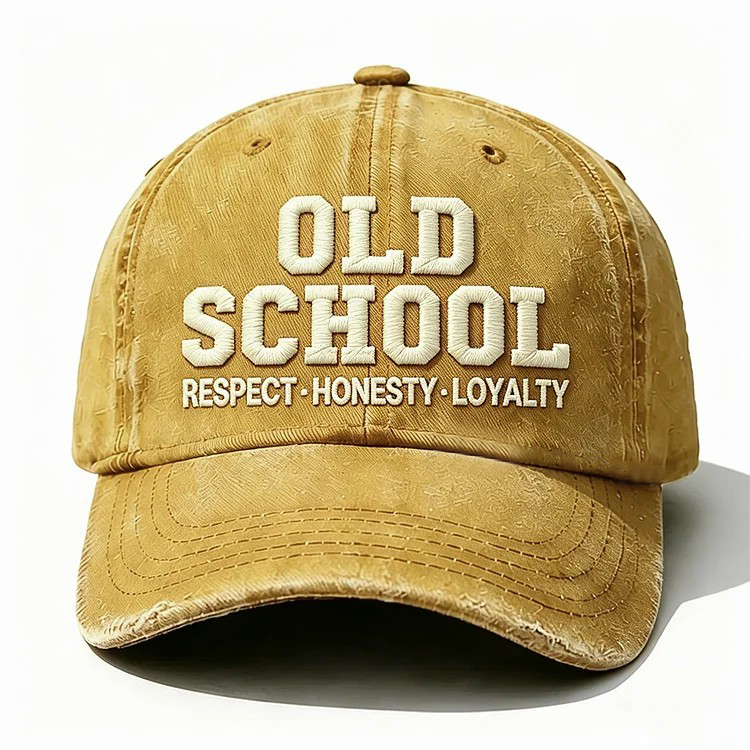 Old School Respect Honesty Loyalty Embroidery Cap