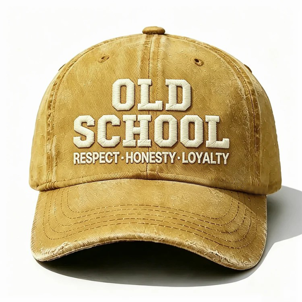Old School Respect Honesty Loyalty Embroidery Cap