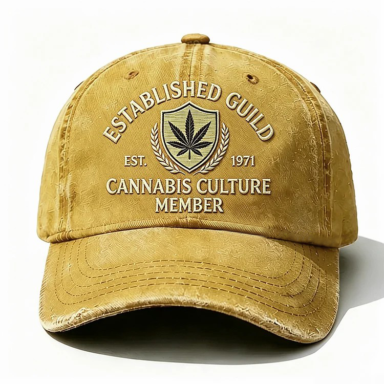 Established Guild Est 1971 Cannabis Culture Member Embroidery Cap