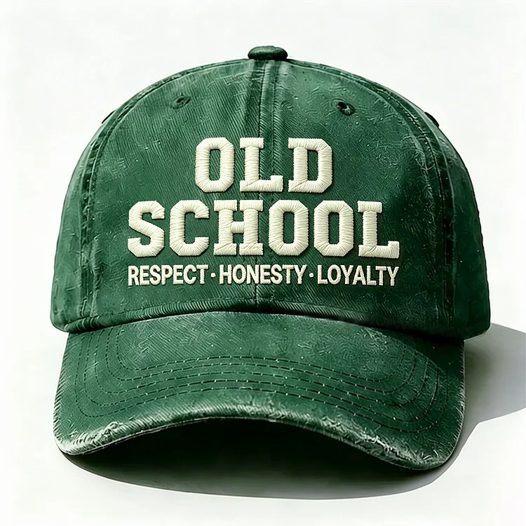 Old School Respect Honesty Loyalty Embroidery Cap