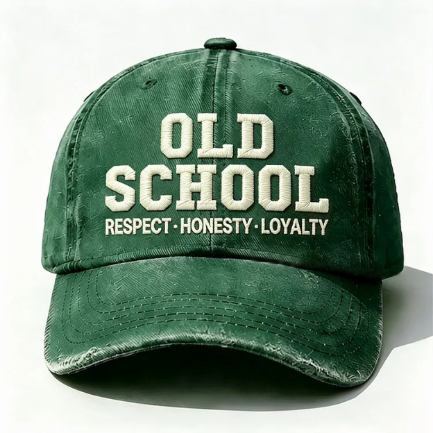 Old School Respect Honesty Loyalty Embroidery Cap