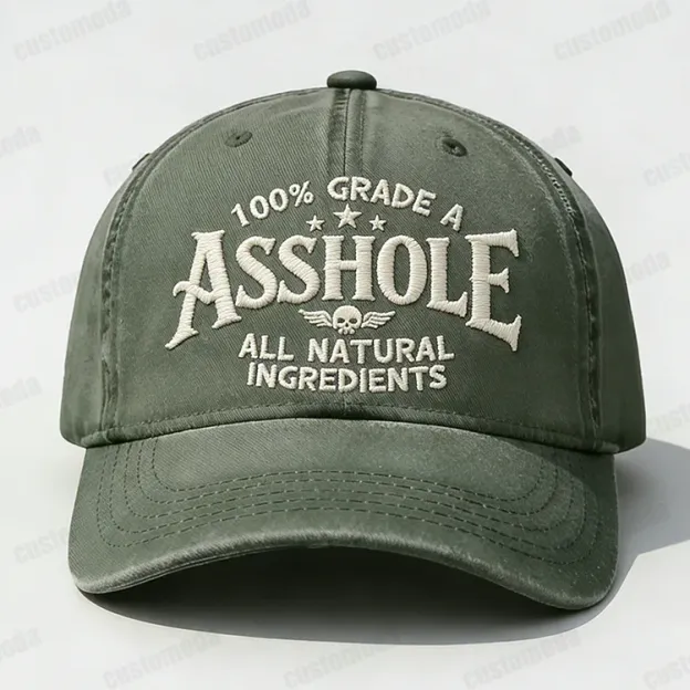 100% Grade A Asshole Embroidery Cap