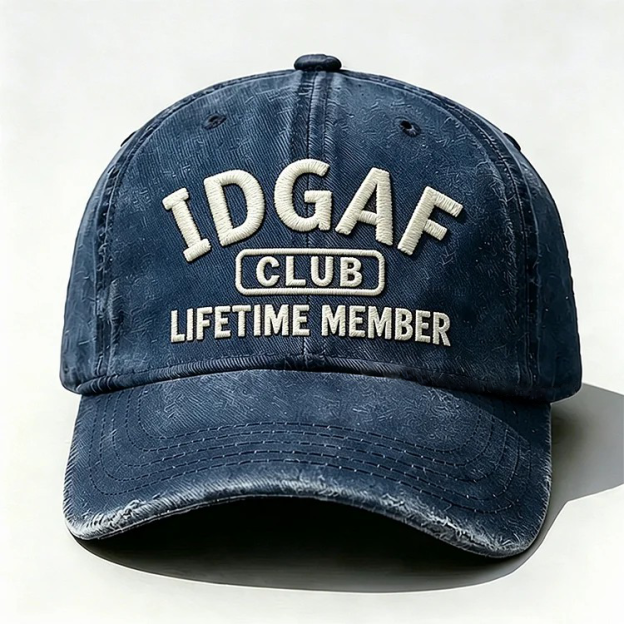 IDGAF Club Lifetime Member Embroidery Cap