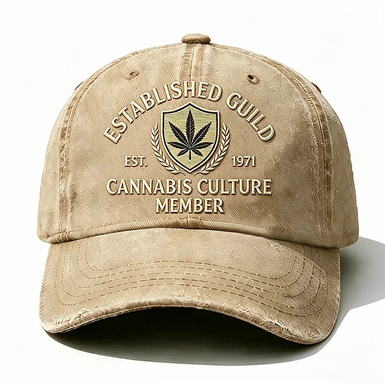 Established Guild Est 1971 Cannabis Culture Member Embroidery Cap