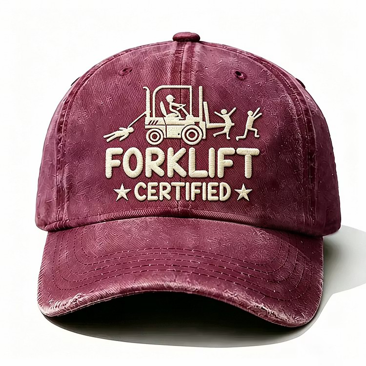 Forklift Certified Embroidery Cap