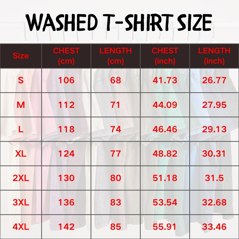 Custom Year Graphic Tee - 100% Man, No Rules - Unisex 100% Heavyweight Cotton Washed T-Shirt