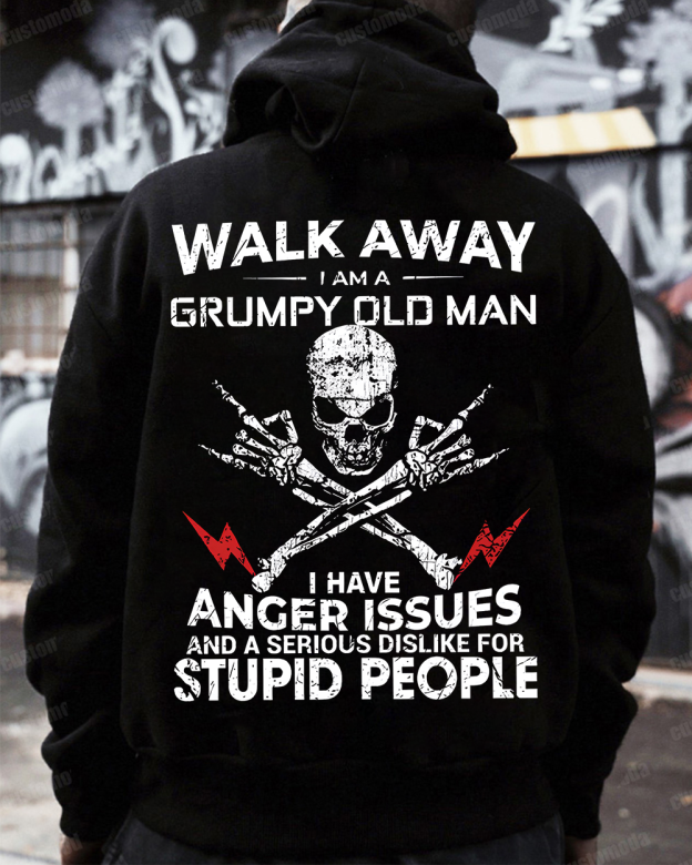 Walk Away I Am A Grumpy Old Man Customize Year T-shirt
