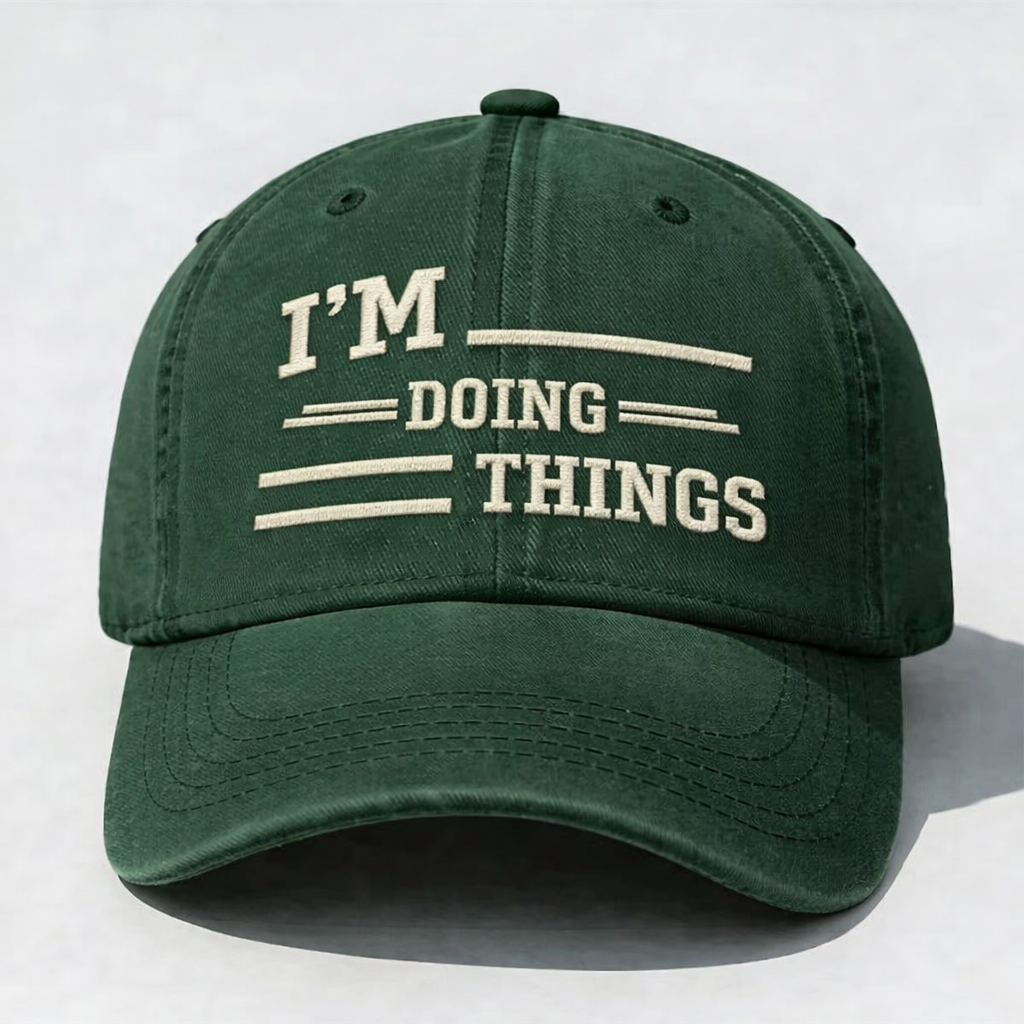 I’M DOING THINGS” Custom Name Embroidery Cap – Personalized Attitude Hat