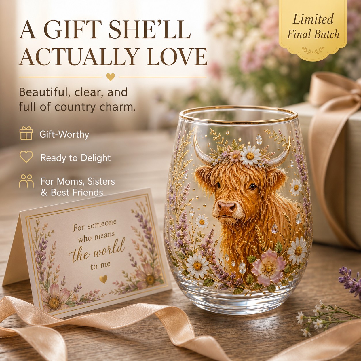 Highland Beauty Glass - Handmaded by Mary Collins