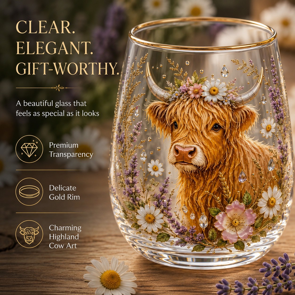Highland Beauty Glass - Handmaded by Mary Collins