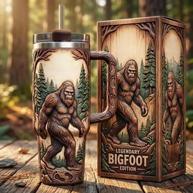 🌲✨ "Secret of the Woods" Limited Series: Touch the Legend of the Wild Tumbler