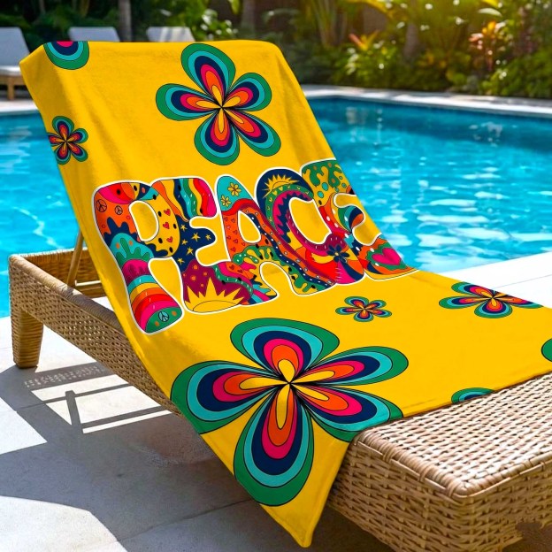 Peace Power Beach Towel