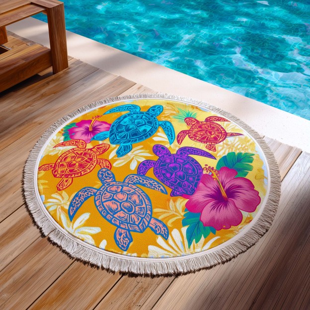 Tropic Nomad Round Beach Towel