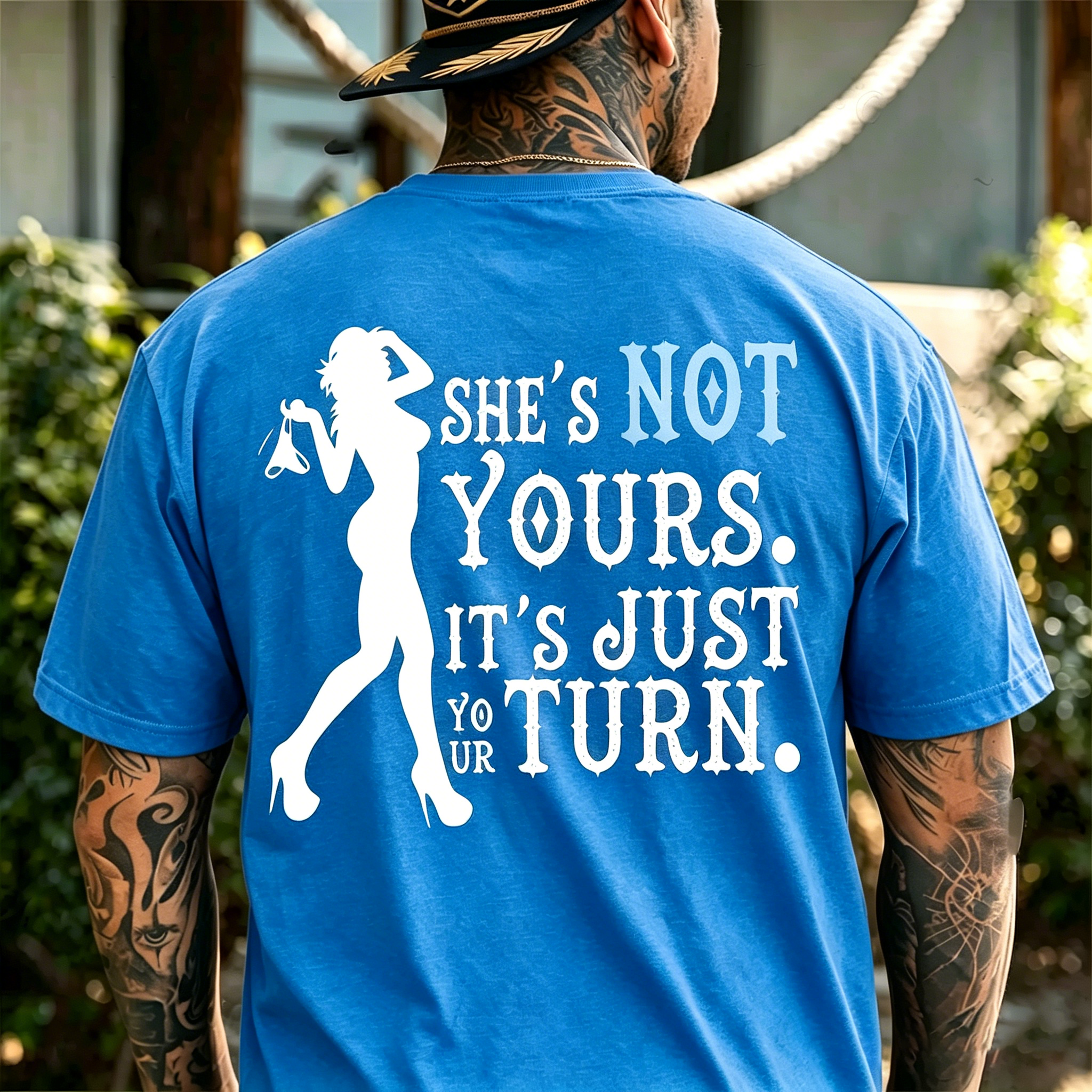 SHE’S NOT YOURS. IT’S JUST YOUR TURN Print Men's T-Shirt