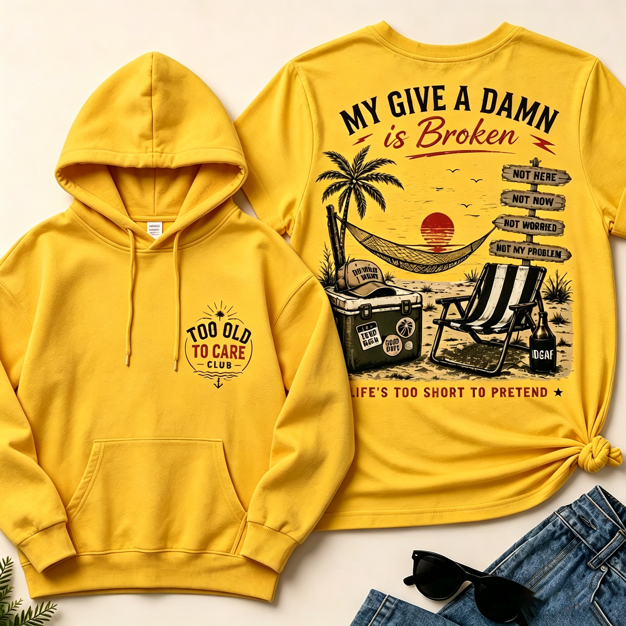 Women's My Give A Damn Is Broken V-Neck T-Shirt