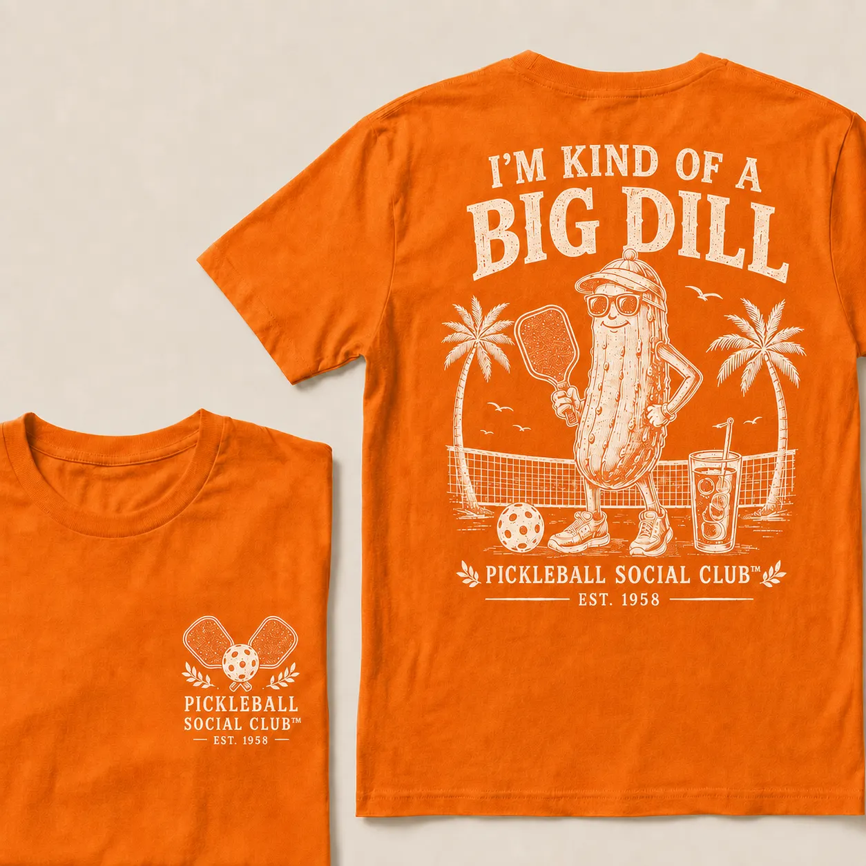 I’m Kind Of A Big Dill Pickleball Shirt – Funny Pickleball Social Club T-Shirt For Players